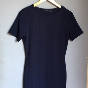 BOOHOO Ribbed Bodycon Dress